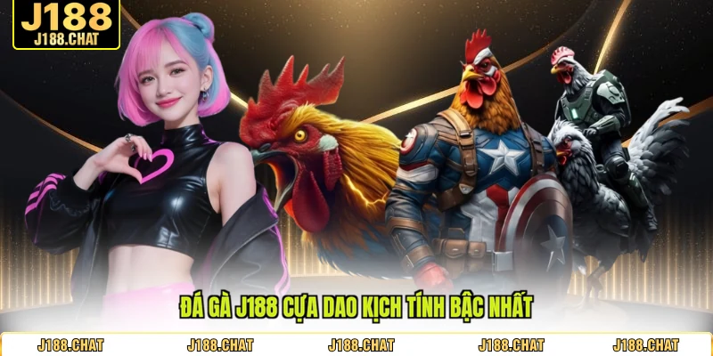 Đá gà J188 cựa dao kịch tính bậc nhất