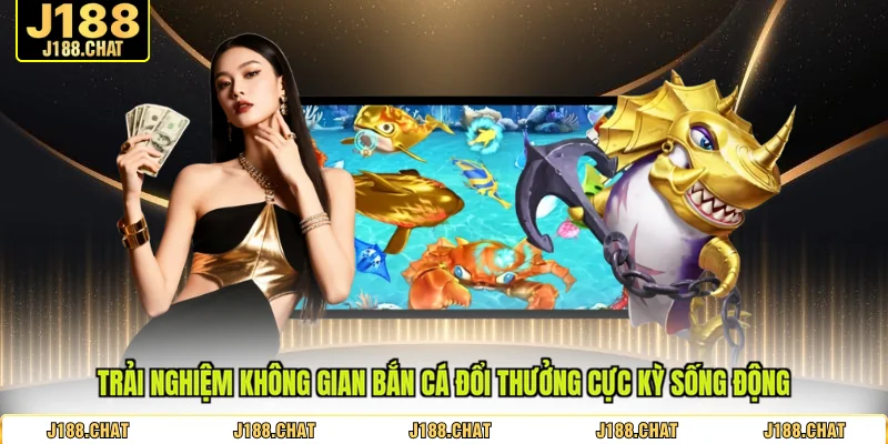 Trải nghiệm không gian bắn cá đổi thưởng cực kỳ sống động